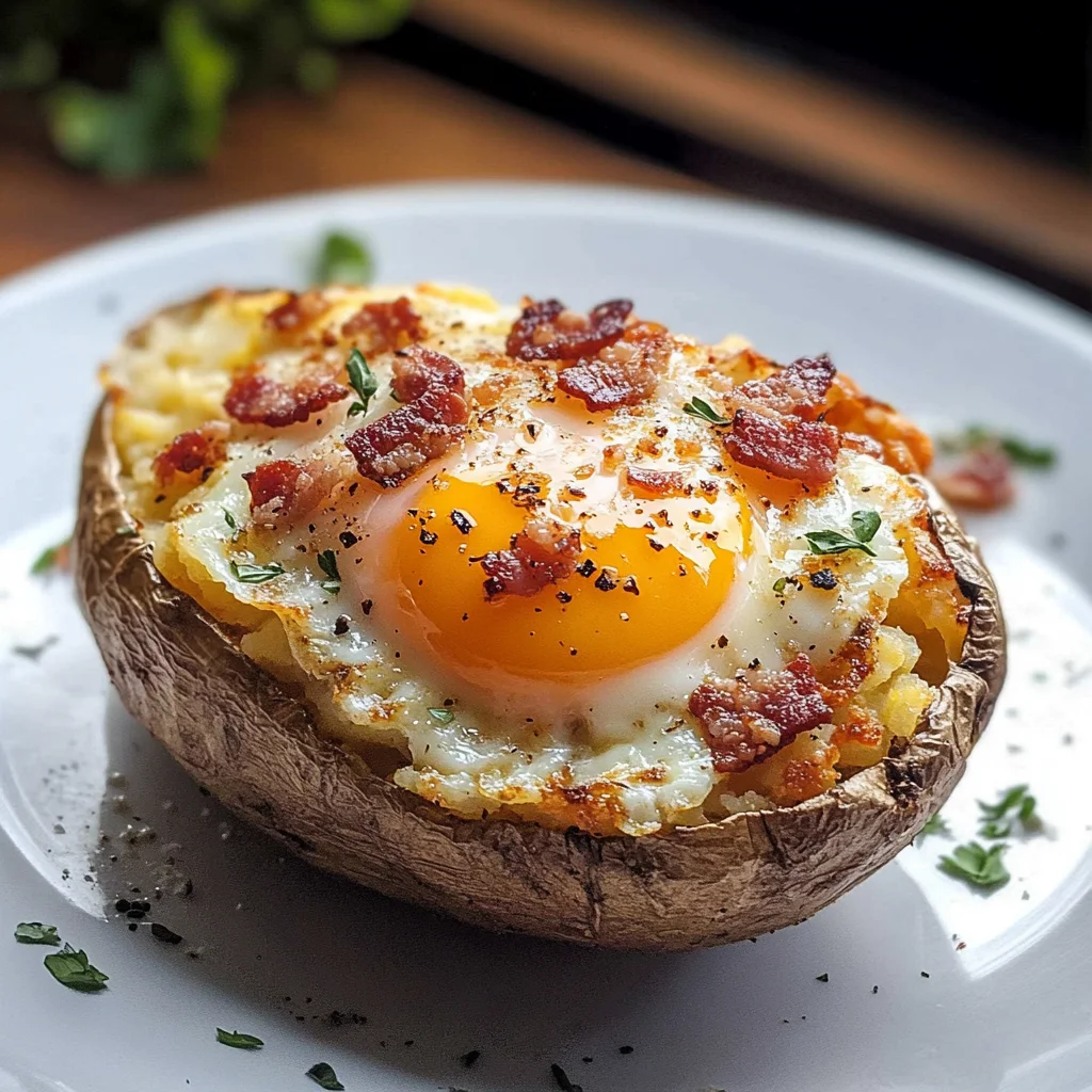 Breakfast Twice Baked Potato