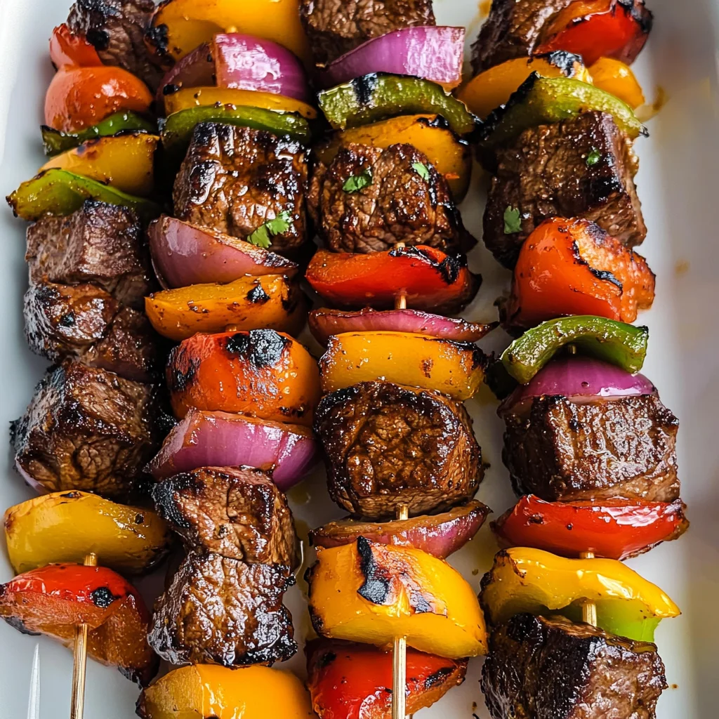 Fajita Steak Kabobs