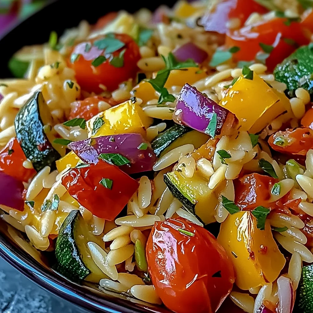 Irresistibly Tasty Roasted Vegetable Orzo You'll Crave Daily
