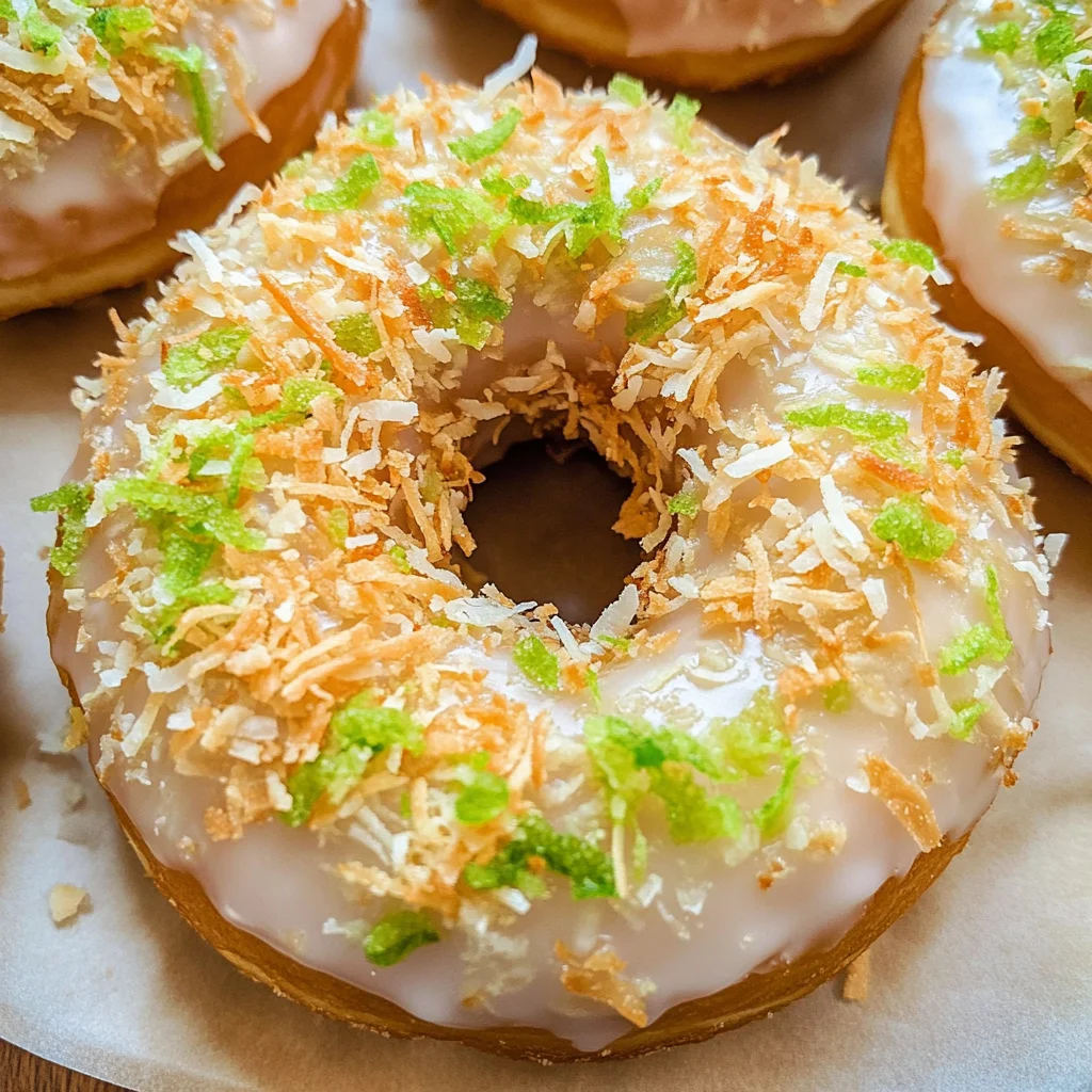 Key Lime Coconut Donuts