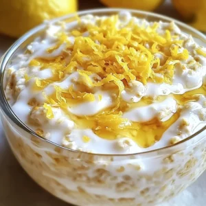 Lemon Cheesecake Overnight Oats