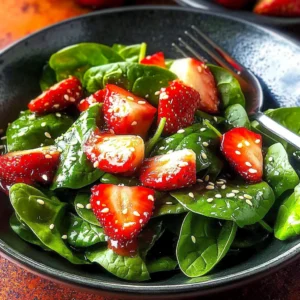 Light Strawberry-Spinach Salad: A Refreshing Summer Delight