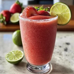 Nonalcoholic Strawberry Margaritas