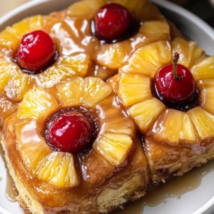 Pineapple Upside Down Cinnamon Rolls