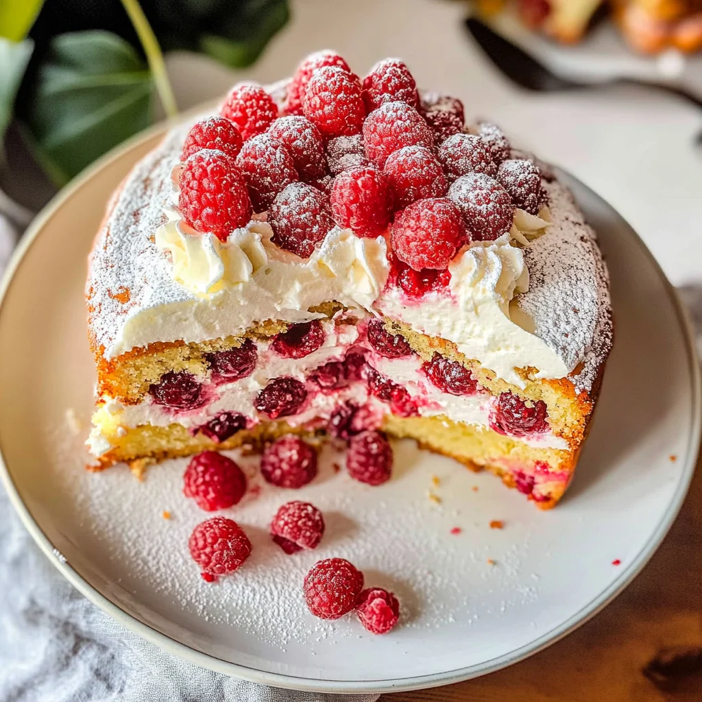 Raspberry Olive Oil Cake