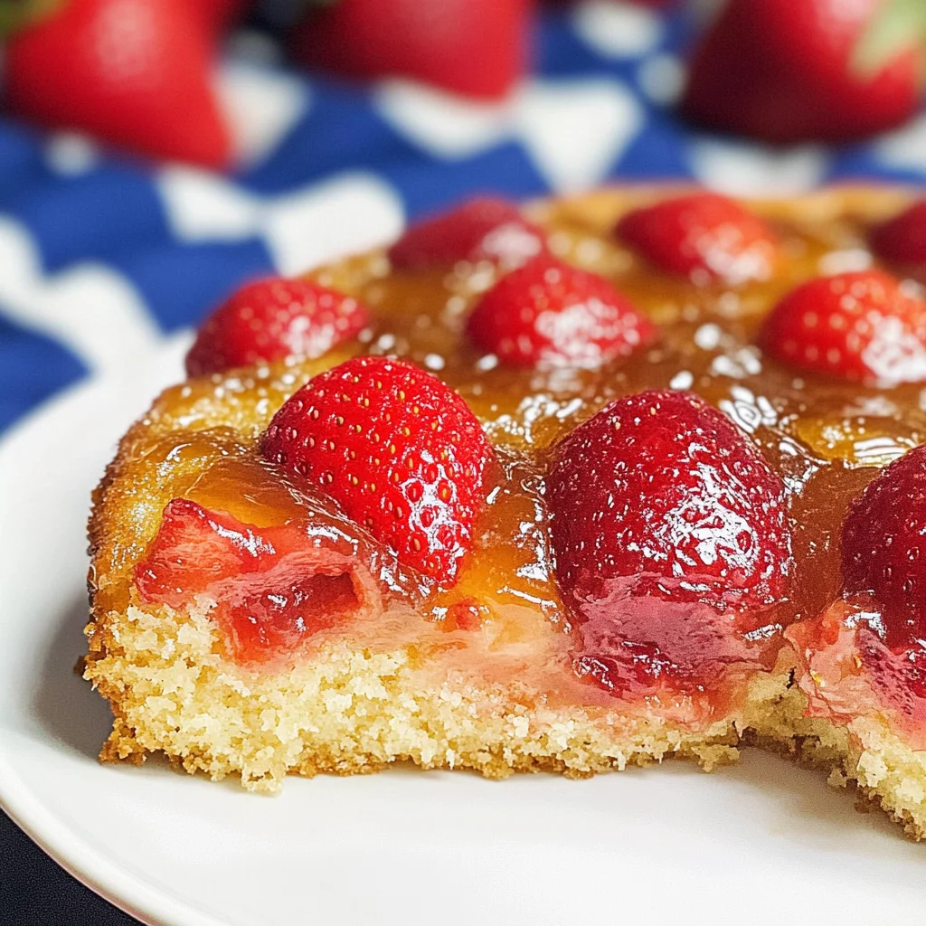 Strawberry Upside Down Cake