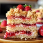 Vegan Strawberry Crumb Cake