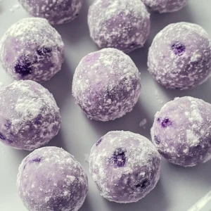 White Chocolate Blueberry Truffles