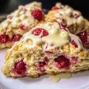 White Chocolate Raspberry Scones