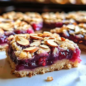 Almond Raspberry Bars