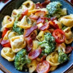 Broccoli Cheese Tortellini Pasta Salad