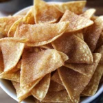 Cinnamon Sugar Tortilla Chips (Oven Baked)