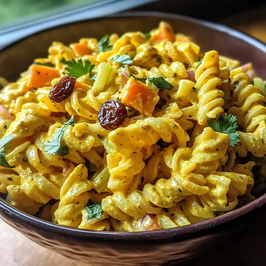 Creamy Curry Pasta Salad Recipe