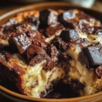 Decadent Chocolate Cream Cheese Bread Pudding