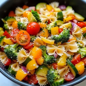 Delicious Healthy Veggie Pasta Salad