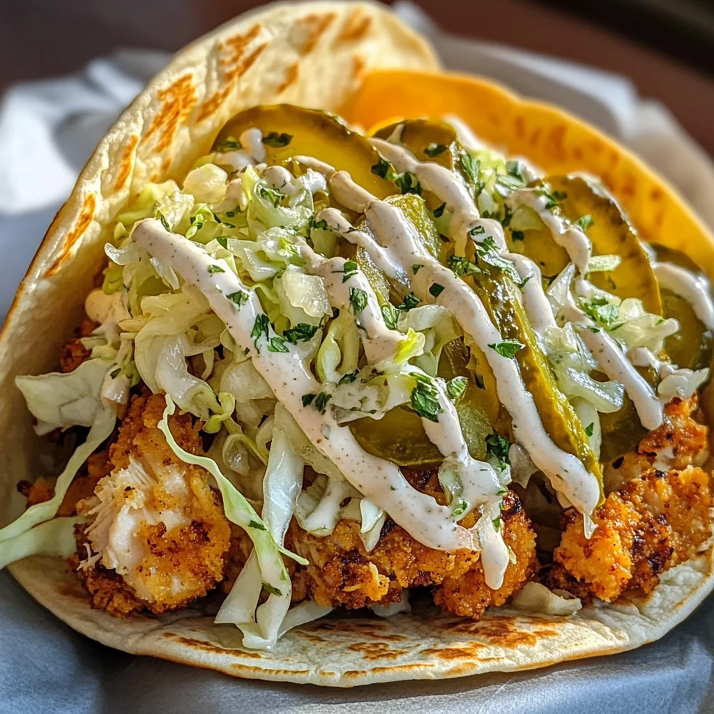Dill Pickle Ranch Smash Chicken Tacos with Crispy Cheese Lace