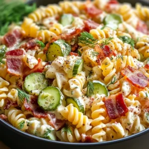 Dill Pickle Turkey Bacon Pasta Salad That Will Wow Your Taste Buds