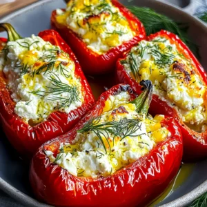 Feta Stuffed Peppers