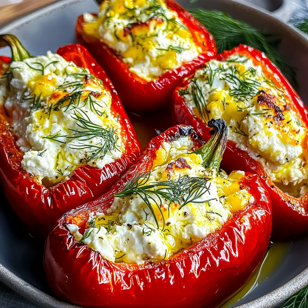 Feta Stuffed Peppers