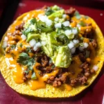 How To Make A Mexican Tostada with Refried Beans, Cheese and Chorizo