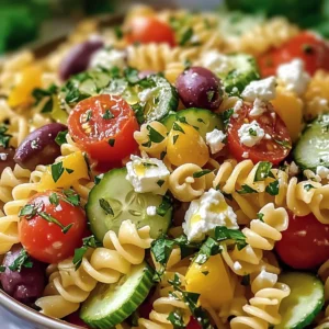 Irresistible Mediterranean Pasta Salad - moanaskitchen