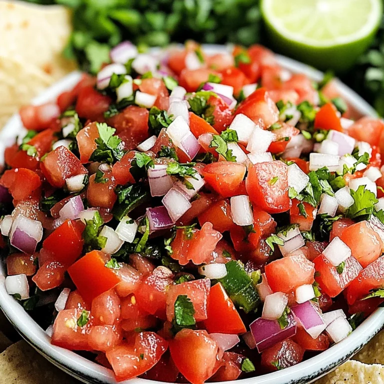 Pico de Gallo Recipe (Easy & Authentic)