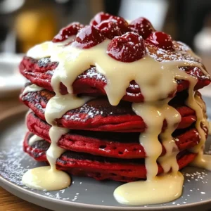 Red Velvet Pancakes