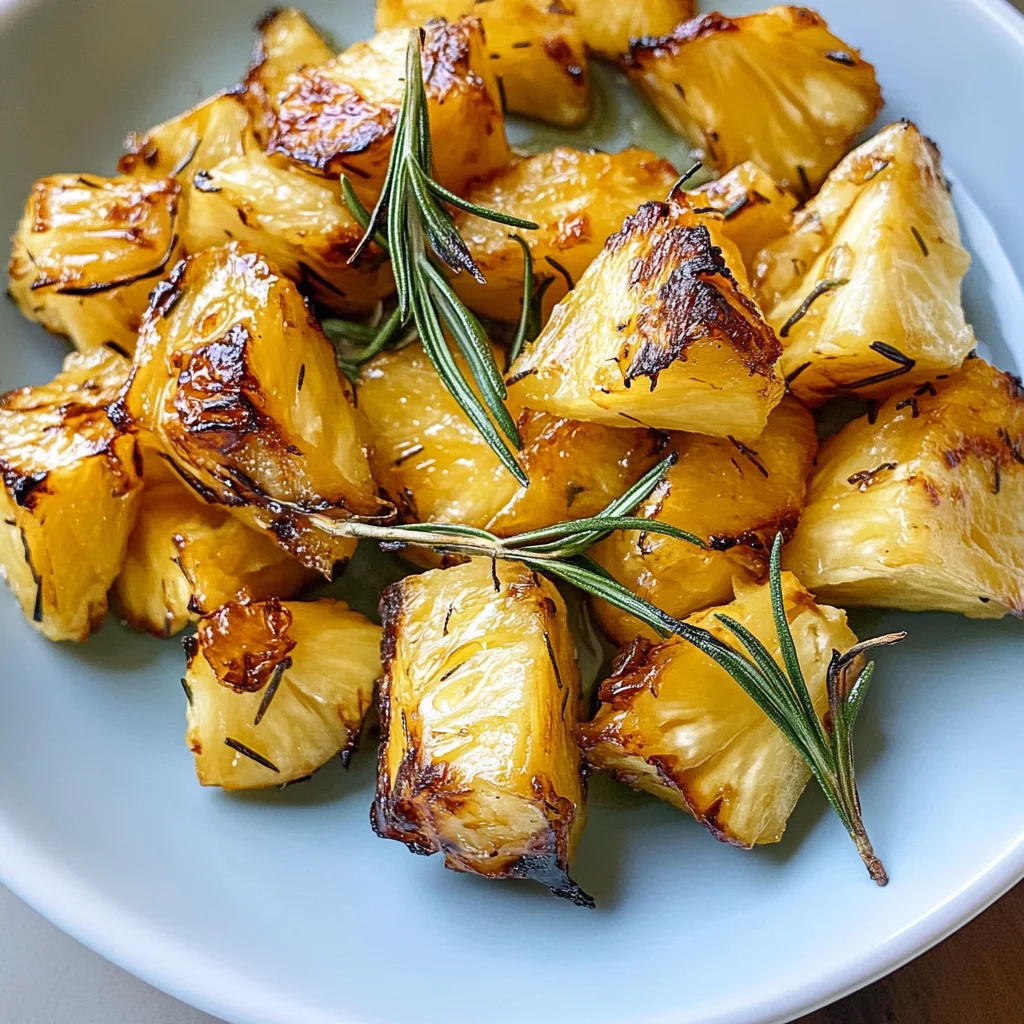 Roasted Rosemary Pineapple