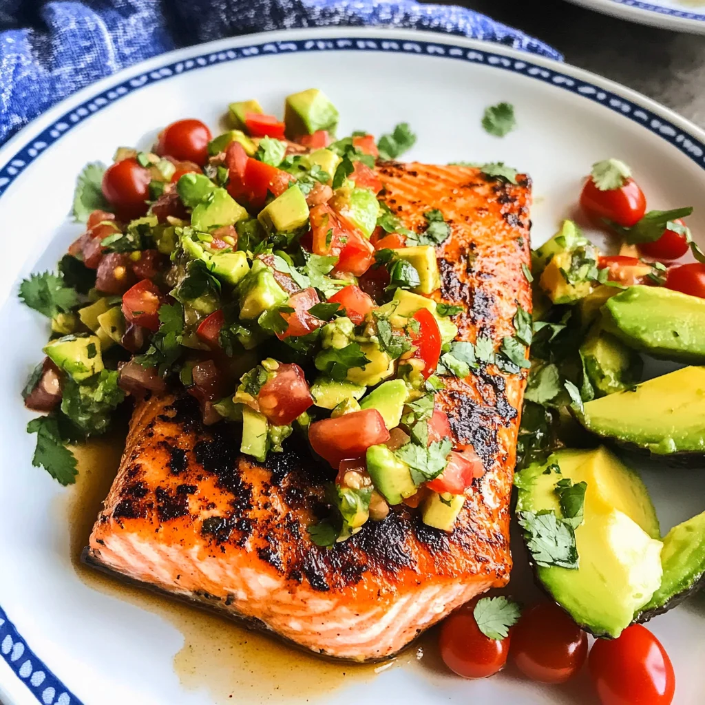 Salmon with Avocado Salsa