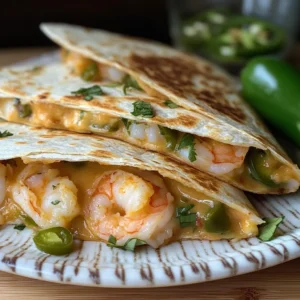 Shrimp and Jalapeño Quesadilla