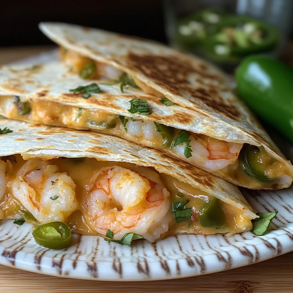Shrimp and Jalapeño Quesadilla