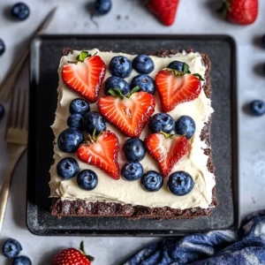 Easy 4th of July Brownies