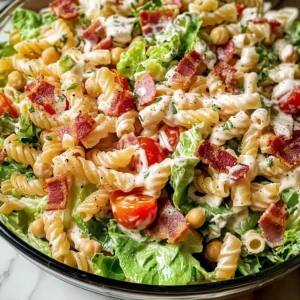 Easy High Protein BLT Pasta Salad - Homefoodkitchen