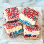 Easy Red, White and Blue Ice Cream Sandwiches