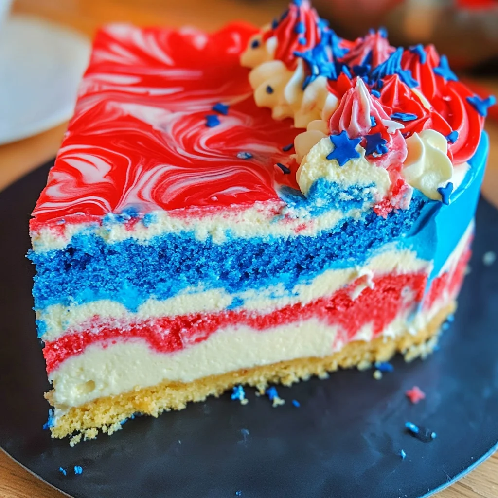 Fourth of July Cheesecake Cake