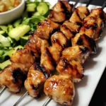 Maple Syrup Glazed Grilled Chicken Kabobs