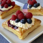 Patriotic Red White and Blue Pastries