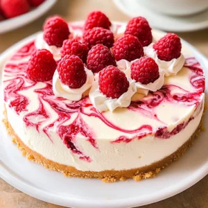 Raspberry No Bake Cheesecake